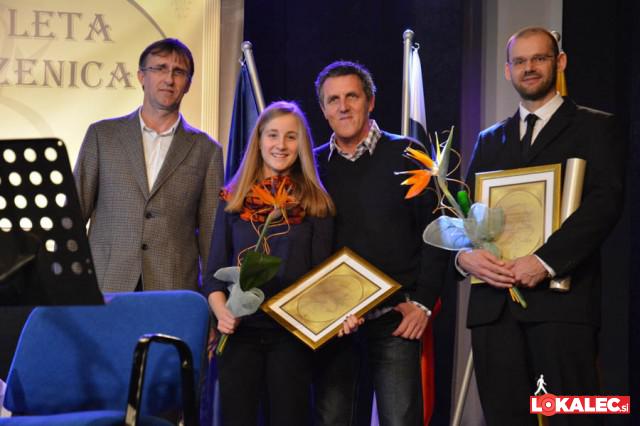 Stojan Gobec, predsednik odbora za šport;, Mojca Haberman, PRK Harmonija; Matjaž Feračič, večkratni svetovni prvak;  Jani Marn, Naj športnik leta 2013 Vuzenica (2)