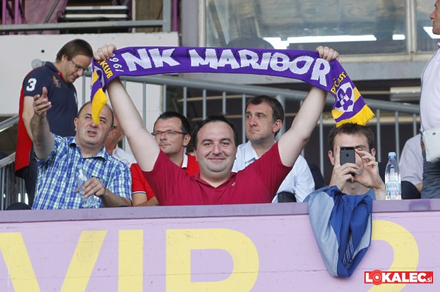 Na tekmi NK Maribor. FOTO: Osebni arhiv