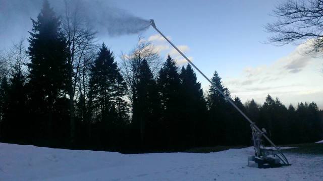 Snežni topovi na Pohorju