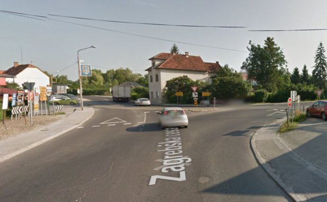 Križišče Zagrebška cesta - Mariborska cesta Ptuj VIR: Google maps