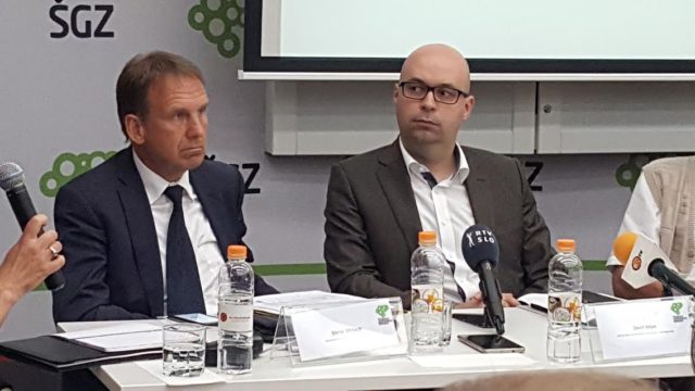 podpredsednik Magne Europe  Dieter Althaus in vodja Magninega projekta v Sloveniji David Adam
