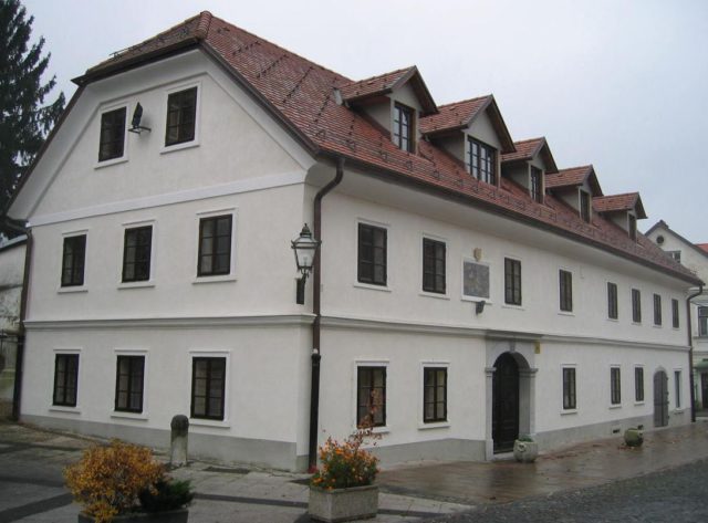 Maistrova rojstna hiša v Kamniku. Vir: Wikipedija