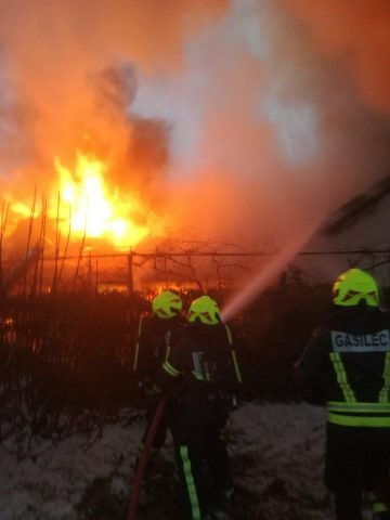 Požar uničil dom 4- članske družine. Foto: PGD Bistrica ob Dravi.