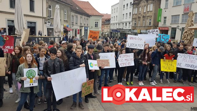 Podnebni štrajk v Mariboru