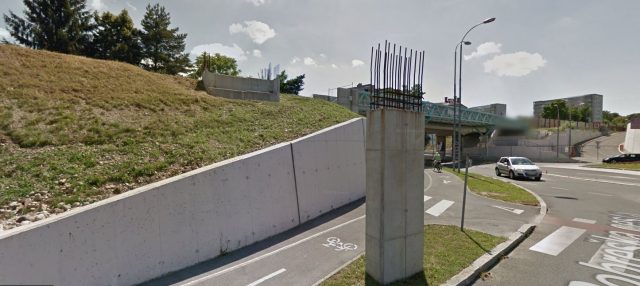 Krožišče Titove in Pobreške ceste. Vir: Google maps